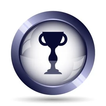 Winners cup icon. Internet button on white background.. Stock Illustration