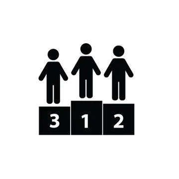 Winners icon Podium icon -  vector Stock Illustration