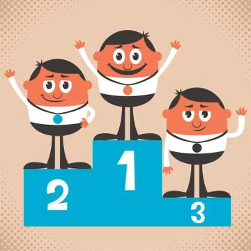 Winners Stock Illustration