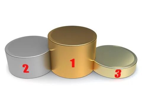 Winners Podium Stock Illustration
