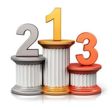 Winners podium Stock Illustration