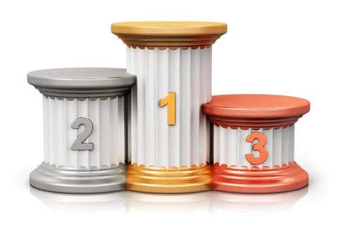 Winners podium Stock Illustration