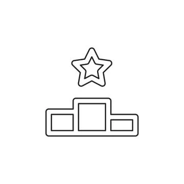 Winners podium vector icon Stock Illustration
