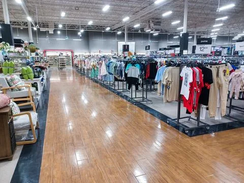 Winners store interior view Stock Photos