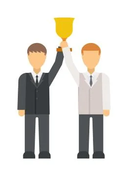 Winners team vector illustration Stock Illustration