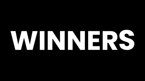 WINNERS - TEXT DISPLAY ANIMATION Stock Footage 277623809