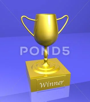 Winners trophy . Stock Illustration