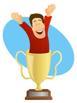 Winner's trophy Stock Illustration
