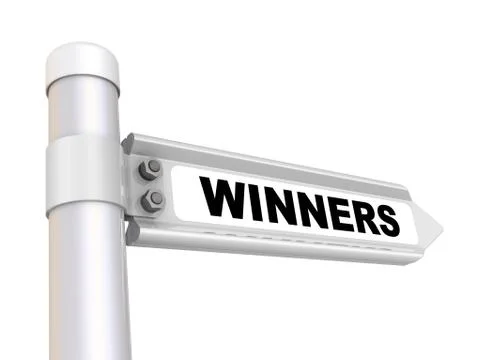 Winners. The way mark Stock-Illustration