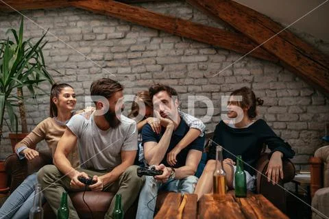 Winners wear a crown, losers wear a frown Stock Photos