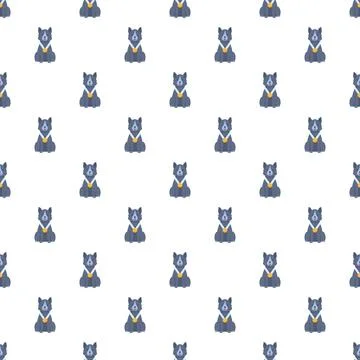 Winning dog medal pattern for champion pet design Ilustración de archivo