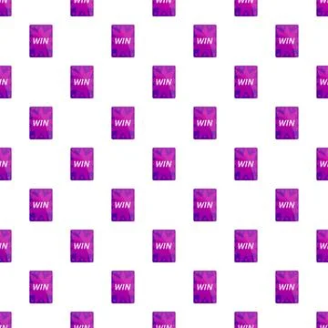 Winning game cards pattern showing success concept Stock Illustration