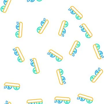Winning lotto numbers balls vector seamless pattern Stock Illustration