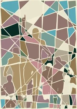Winning mosaic Illustrazione stock
