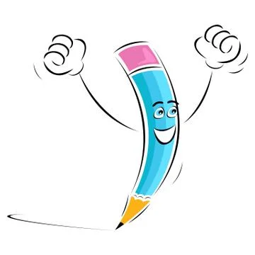 Winning pencil Illustrazione stock