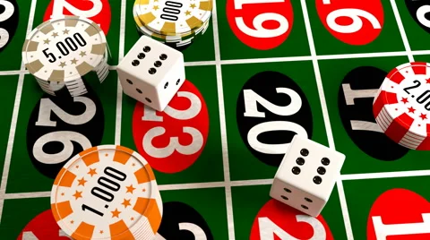 Winning roll the dices Stock Footage 67586912