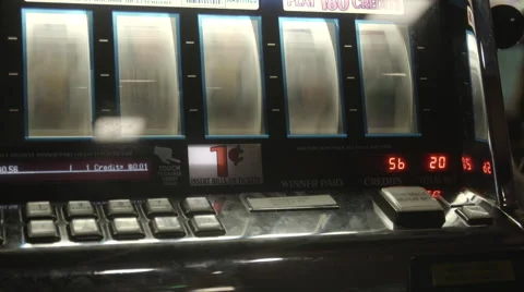 Winning slot machine Stock Footage 62271916