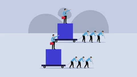 Winning strategy, efficiency, the difference between good leader and bad lead Stock Footage 258336110