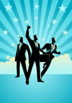 The Winning Team Stock Illustration