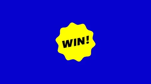 Winning Text Animation Motion Graphics Stock Footage 341079073