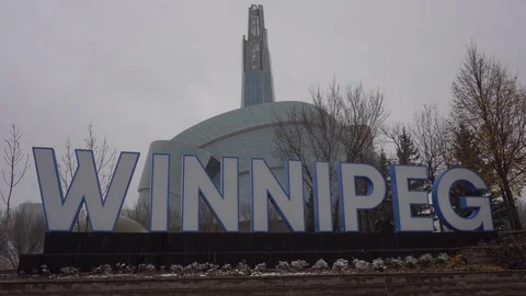 Winnipeg Sign from the Side Vídeos de archivo 82761238