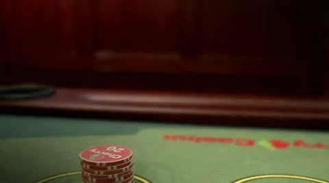Winnning at a gambling table Stock Footage 11288001