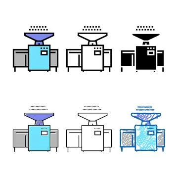 Winnowing machine color icon vector edition Illustrazione stock