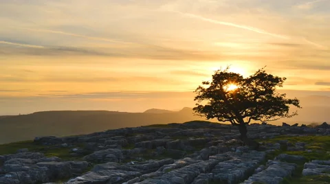 Winskill stones sunset Video stock 57675098