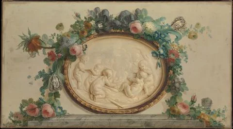 Winter 18th century Attributed to Anne Vallayer-Coster French. Winter. Attr.. Stock Illustration