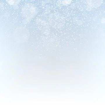 Winter abstract background with falling snowflakes and sparkles. Elegant bl.. Иллюстрация