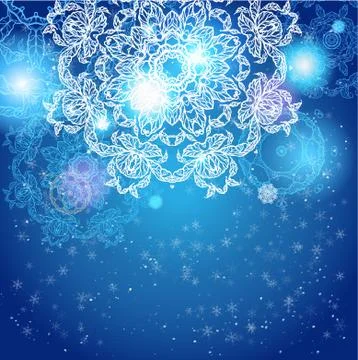 Winter abstract background Stock Illustration