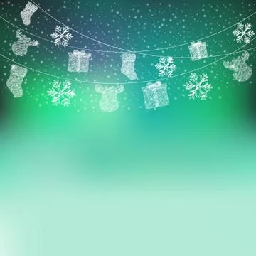 Winter abstract background Stock Illustration