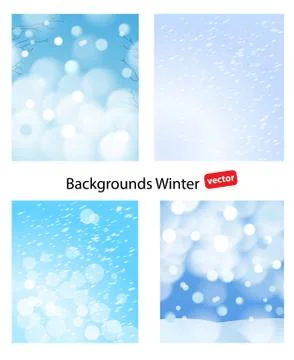 Winter abstract background Stock Illustration