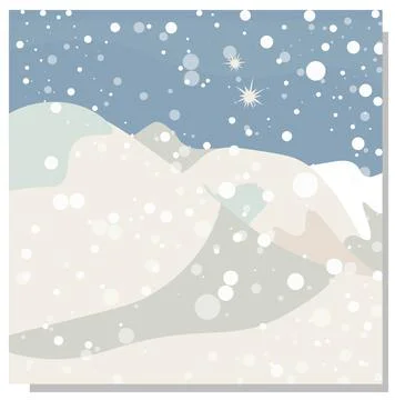 Winter abstract background. Mountains and snow. Snowy mountains. Ski resort b Illustrazione stock