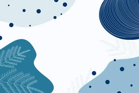 Winter Abstract background with the Space for text. Vector illustration with sno Stock Illustration