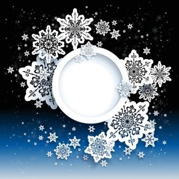 Winter abstract design Stock Illustration