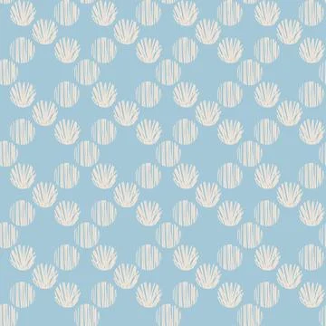 Winter abstract geometric seamless pattern with dots. Trendy hand drawn textu Stock Illustration
