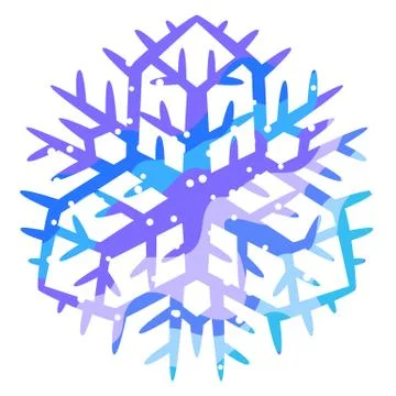 Winter abstract snowflake. Stock Illustration