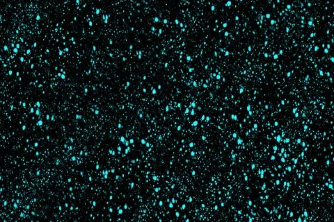 Winter abstract texture with falling snow. Flying particles on a black backgroun Stock Illustration