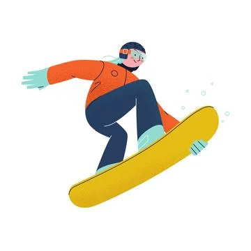 Winter Activities Stock Illustration
