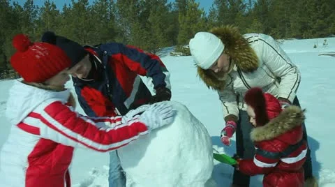 Winter activity Stock Footage
