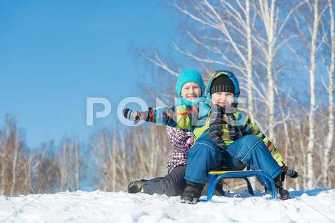 Winter activity Stock Photos