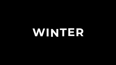 Winter advertisement promo text animation video. High-quality 4K footage Stock Footage 295778503