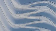 Winter Aerial Pattern. Stock Footage