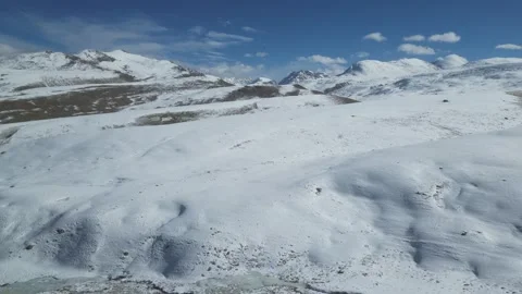 Winter Aerial Scenery of Gilgit-Baltistan, Pakistan Stock Footage 345800861