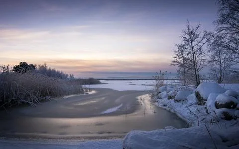 Winter afternoon Stock Photos