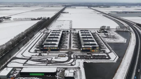 Winter AI Technology Aerial Drone Concepts Stock Footage 330182218