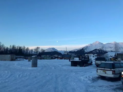 Winter in Alaska Foto stock