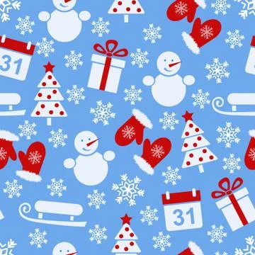 Winter is all around Stock Illustration