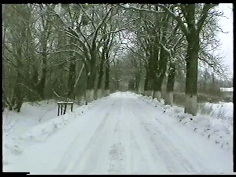 Winter Alley Stock Footage 340850026
